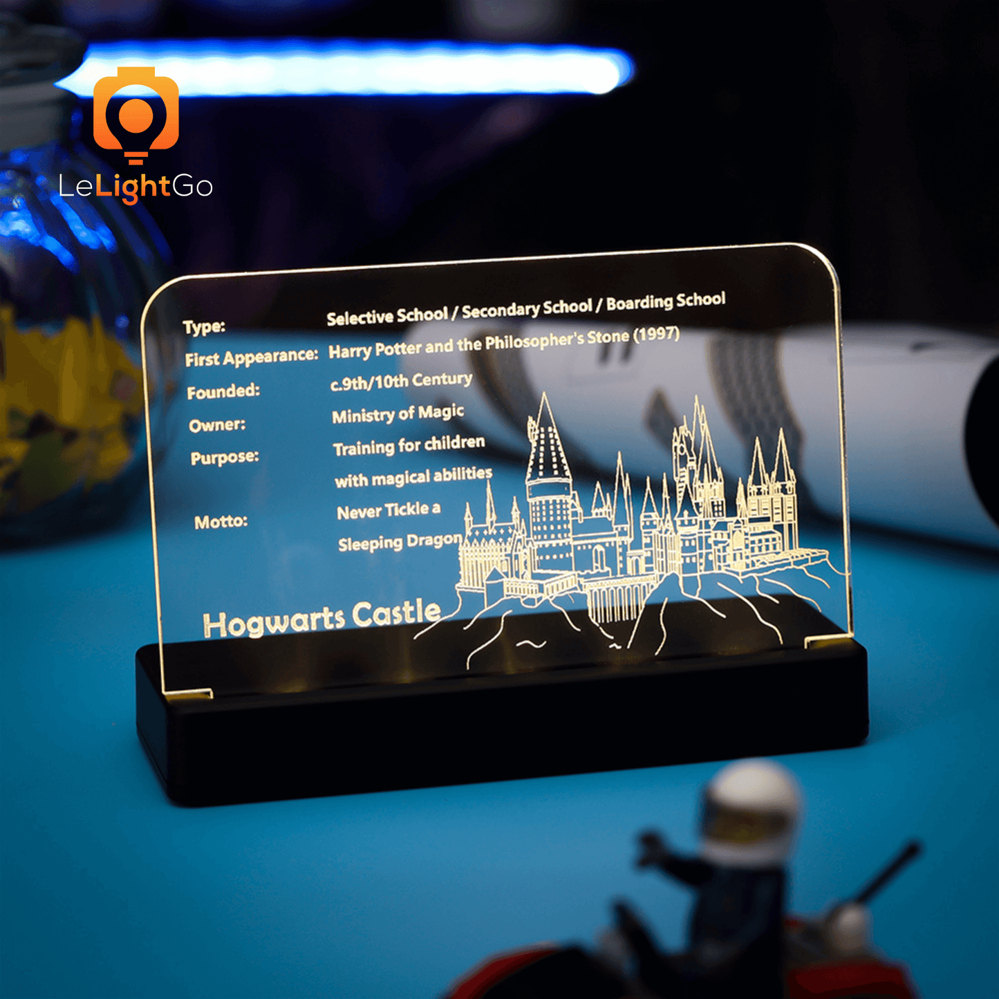 LED Nameplate for Hogwart's Castle 71043