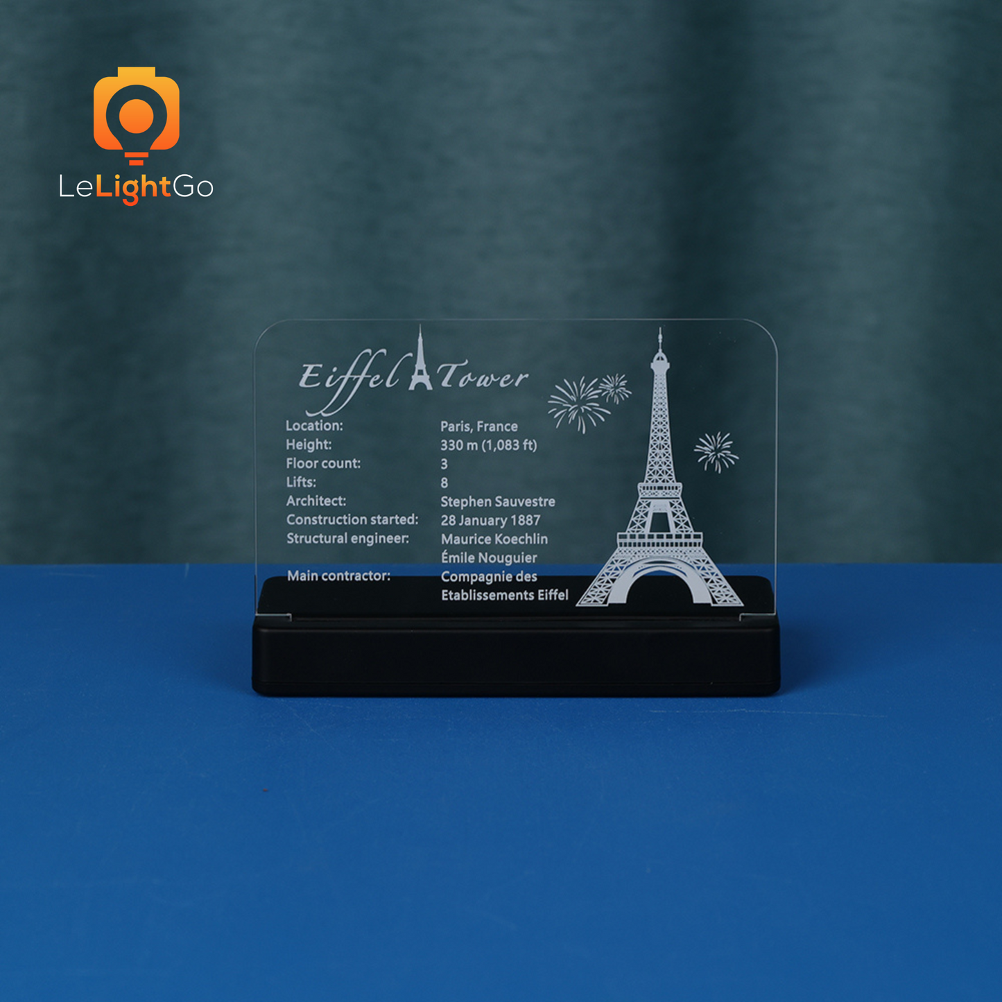 LED Nameplate for Eiffel Tower 10307