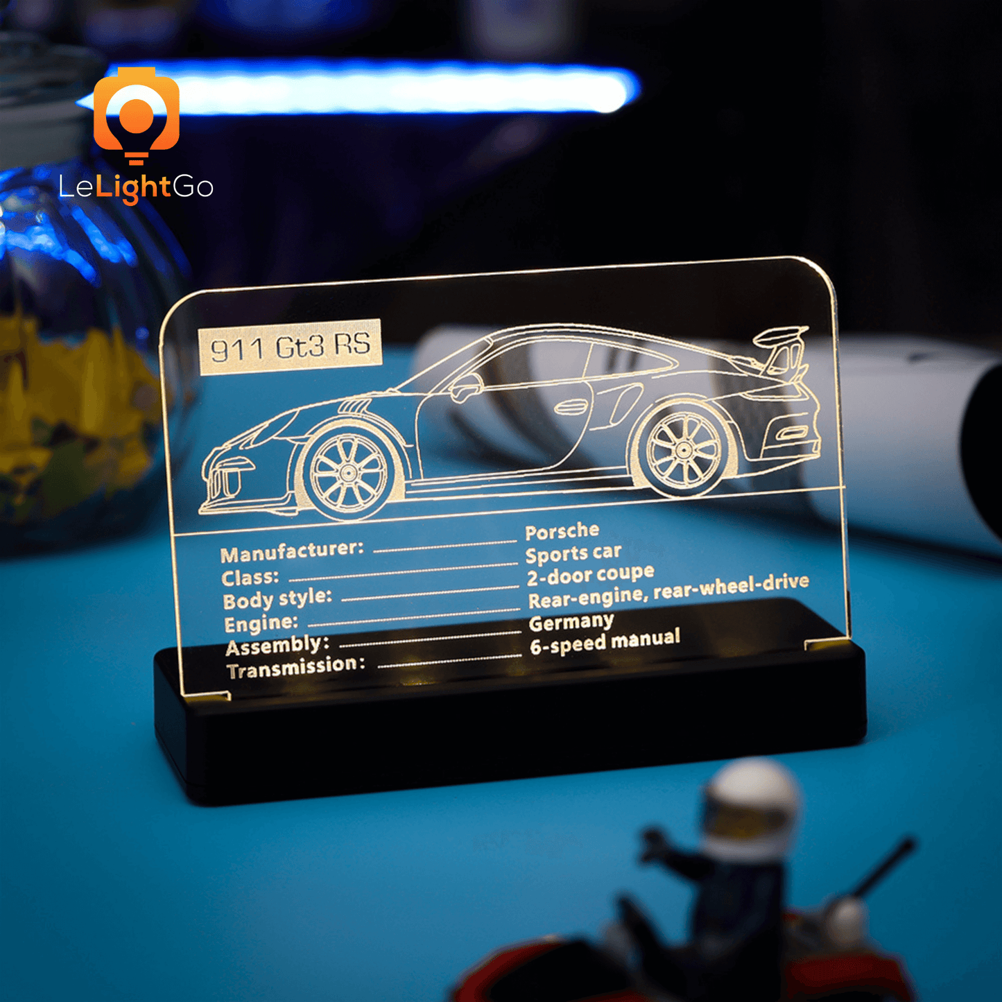 LED Nameplate for Porsche 911 GT3 RS 42056