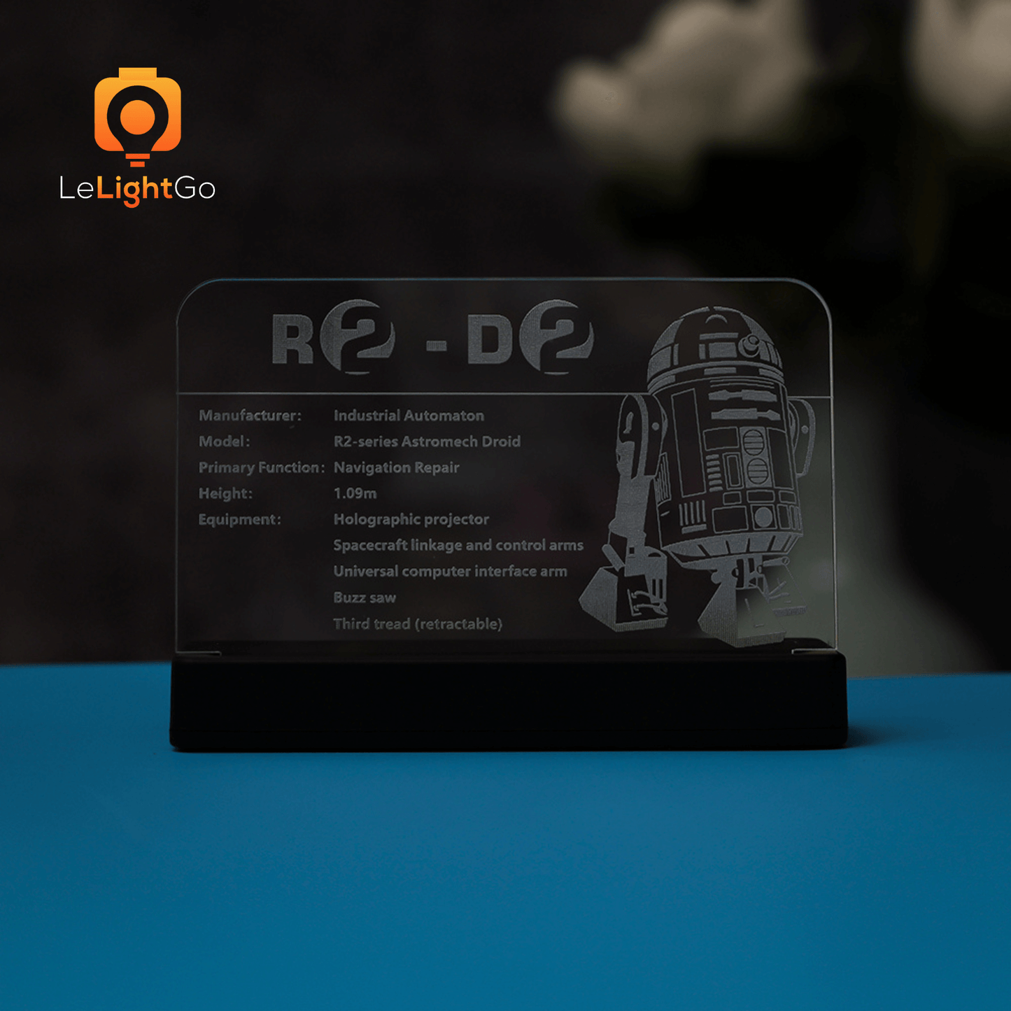 LED Nameplate for R2-D2 75308