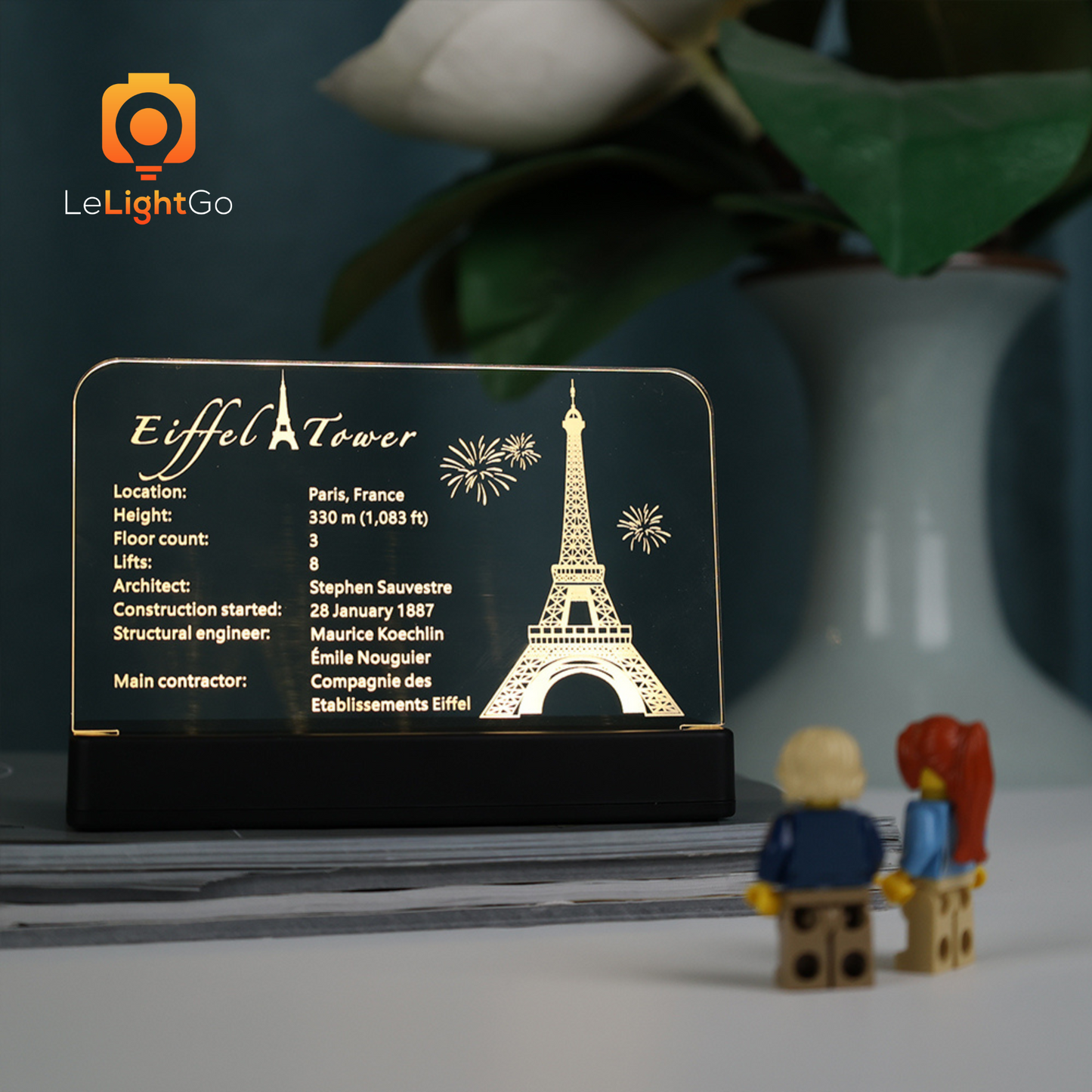 LED Nameplate for Eiffel Tower 10307