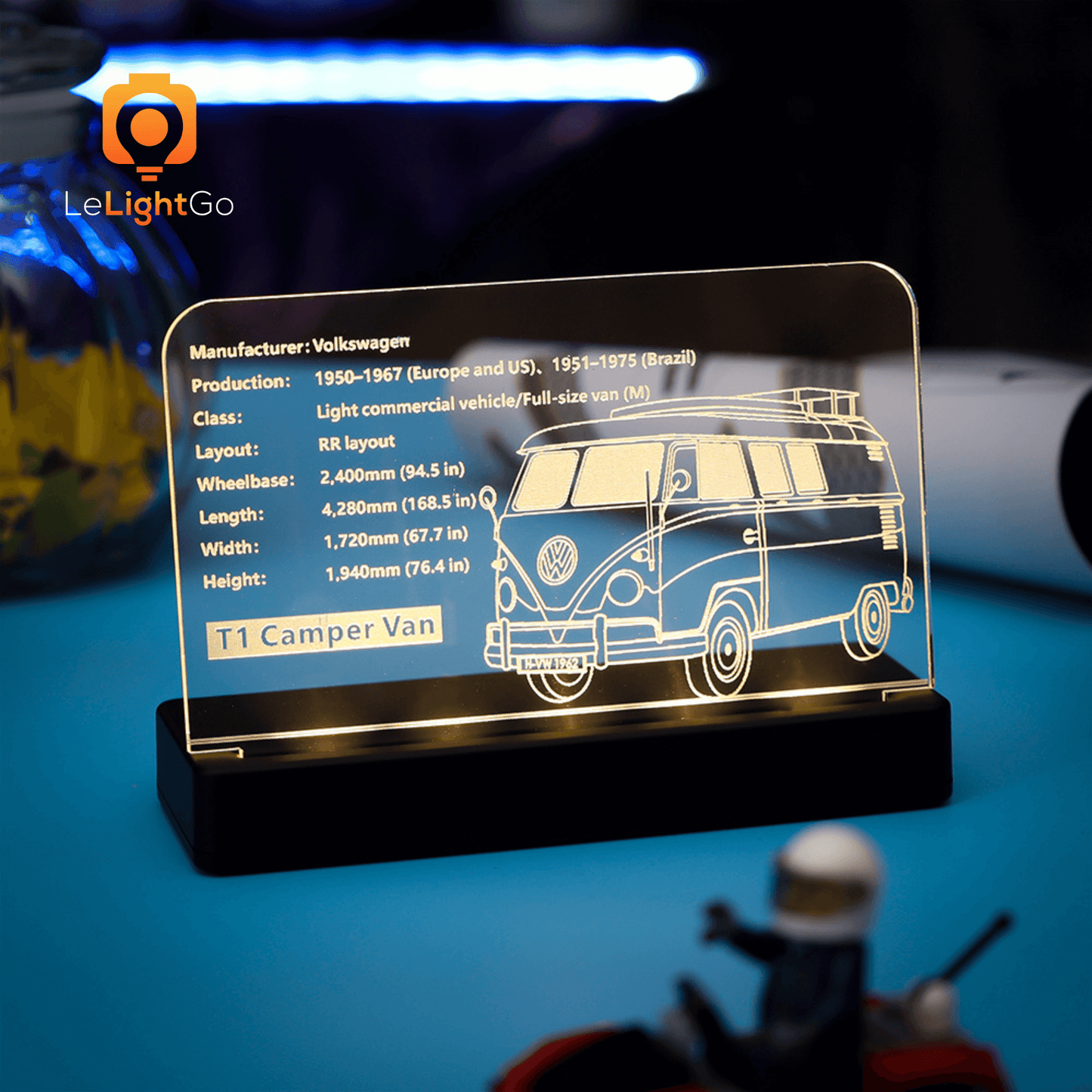 LED Nameplate for Volkswagen T1 Camper Van 10220