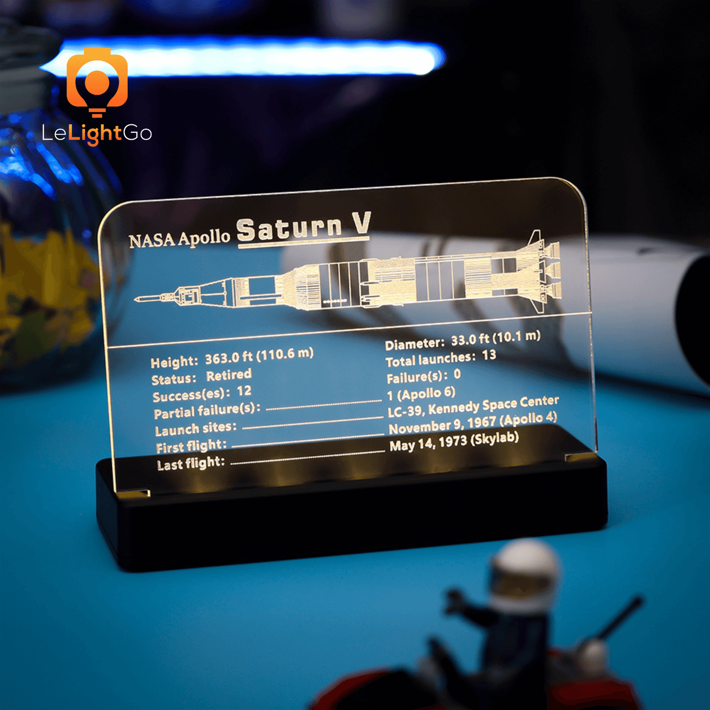 LED Nameplate for NASA Apollo Saturn V 21309