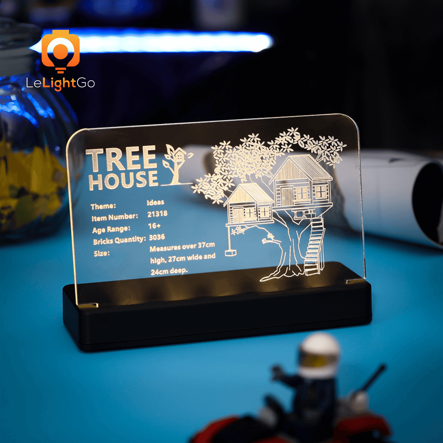 LED Nameplate for Tree House 21318