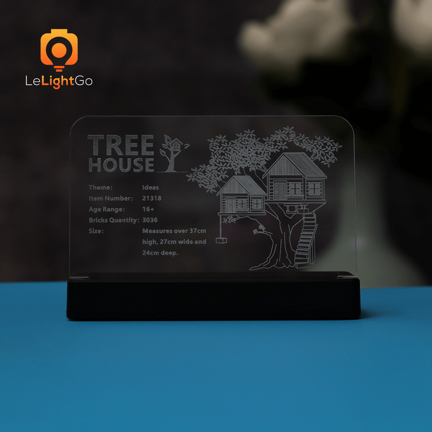 LED Nameplate for Tree House 21318