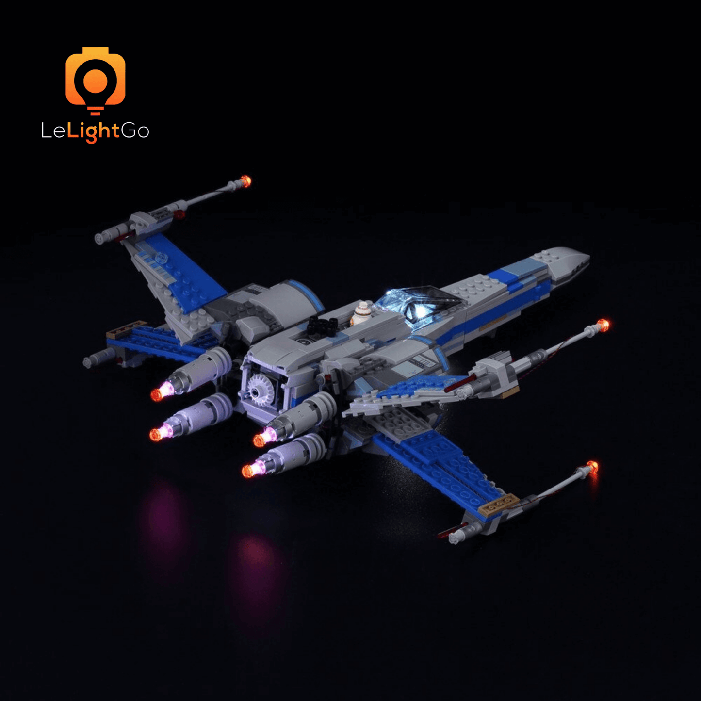 Light Kit For Star Wars Poe's X-Wing Fighter 75102