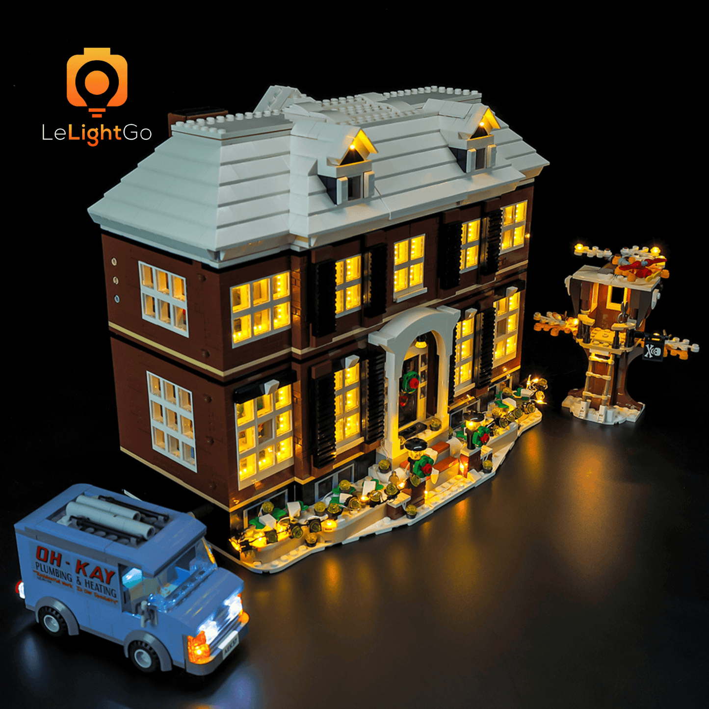 Light Kit for Home Alone 21330 (Christmas Edition)