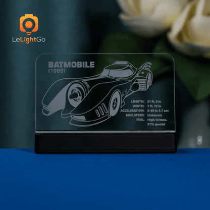 LED Nameplate for 1989 Batmobile 76139