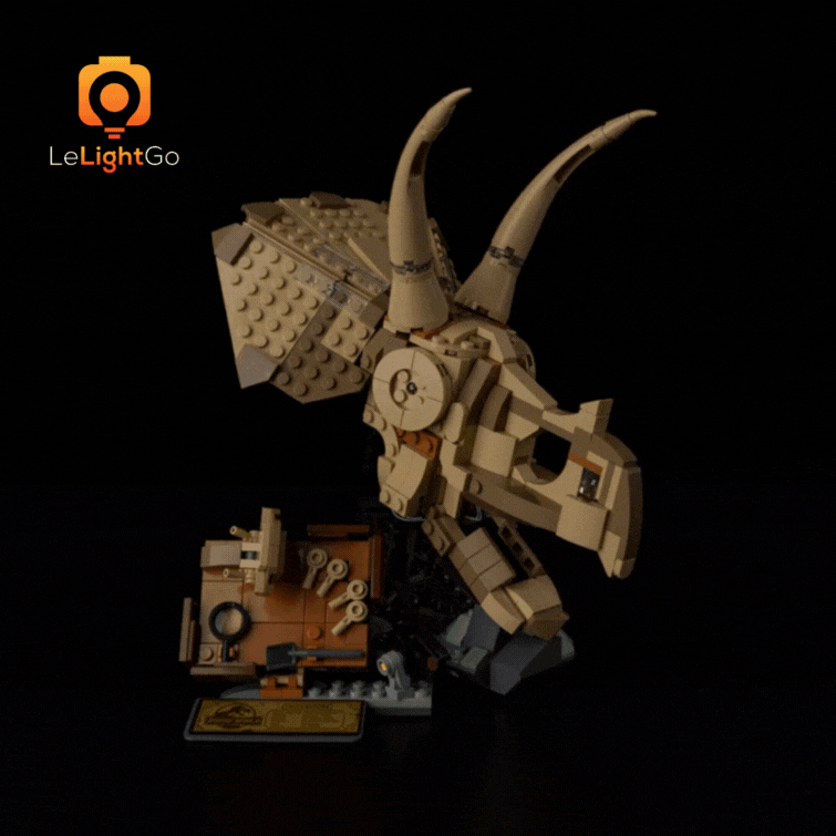 Light Kit For Dinosaur Fossils: Triceratops Skull 76969