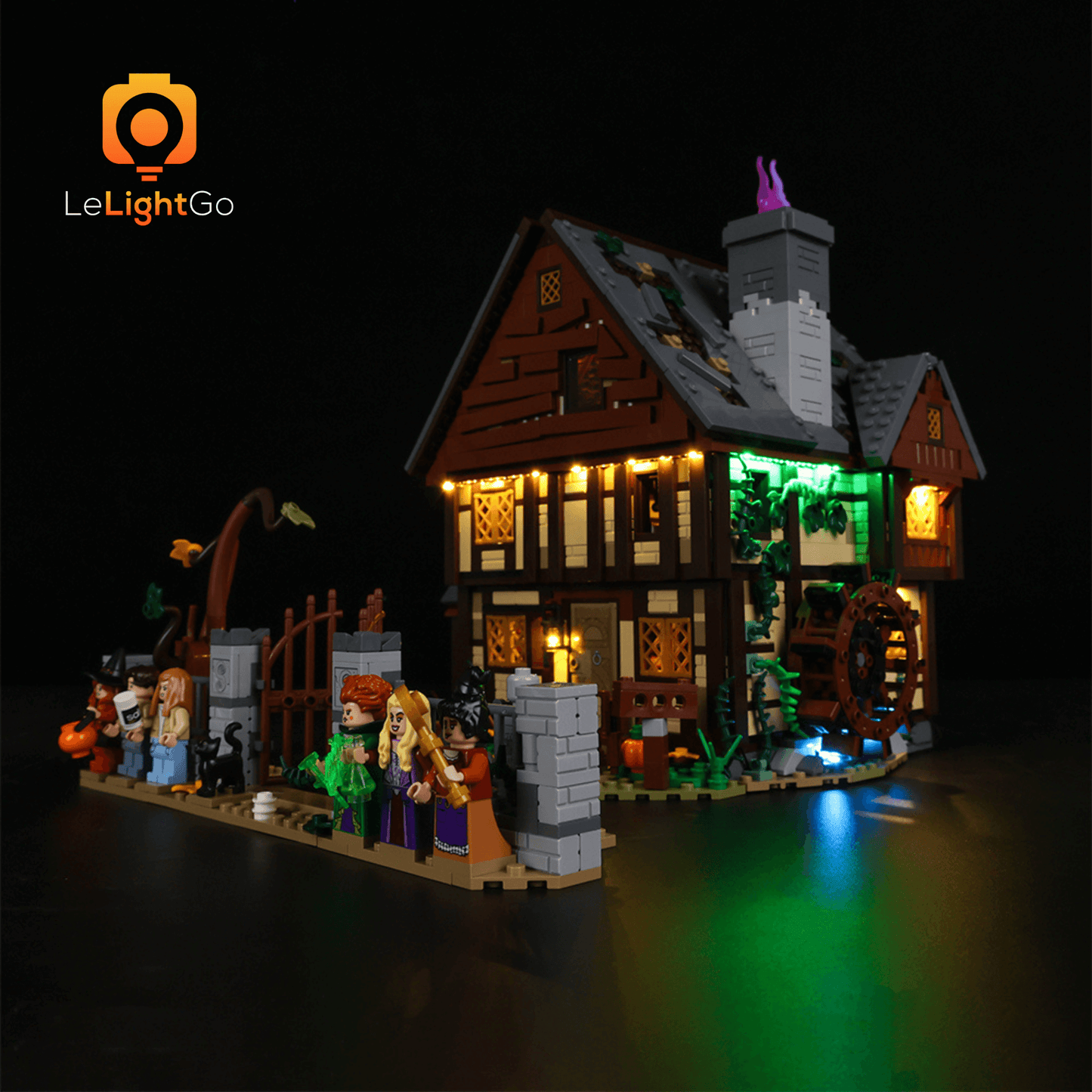 Light Kit For Disney Hocus Pocus: The Sanderson Sisters' Cottage 21341