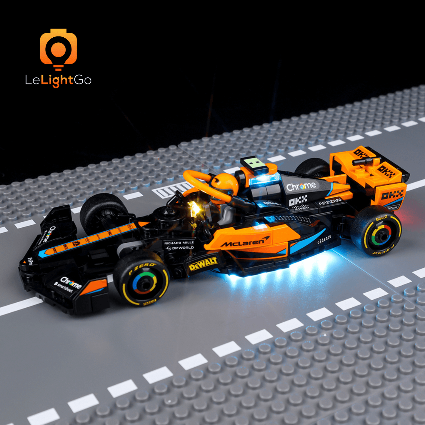 Light Kit For 2023 McLaren Formula 1 Race Car 76919