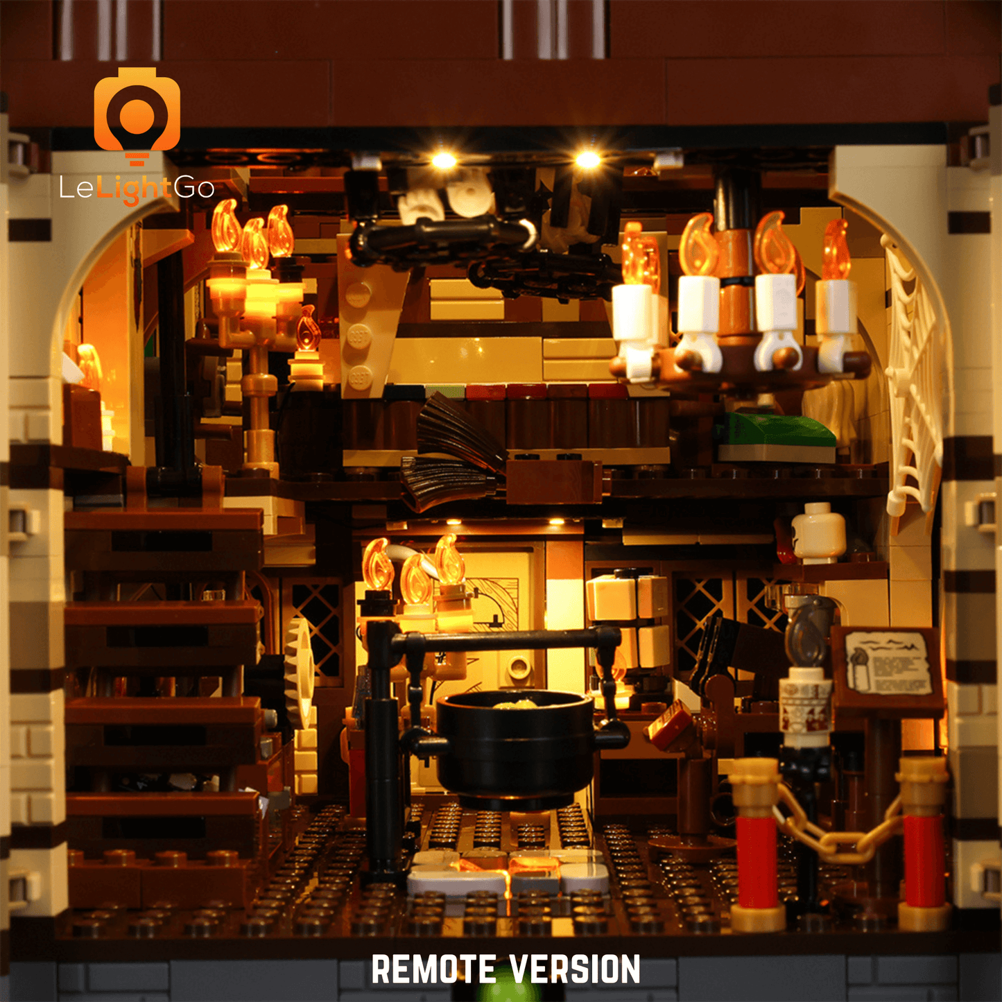 Light Kit For Disney Hocus Pocus: The Sanderson Sisters' Cottage 21341