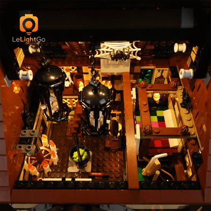 Light Kit For Disney Hocus Pocus: The Sanderson Sisters' Cottage 21341