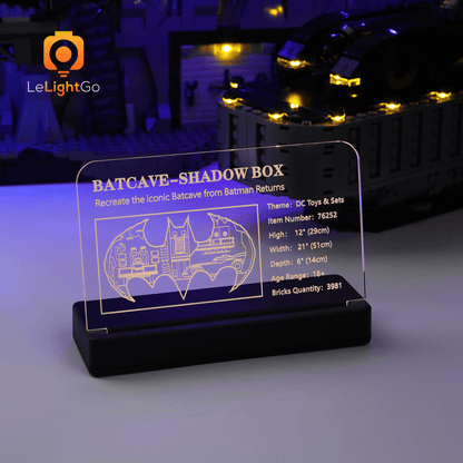 LED Nameplate for Batcave –  Shadow Box 76252