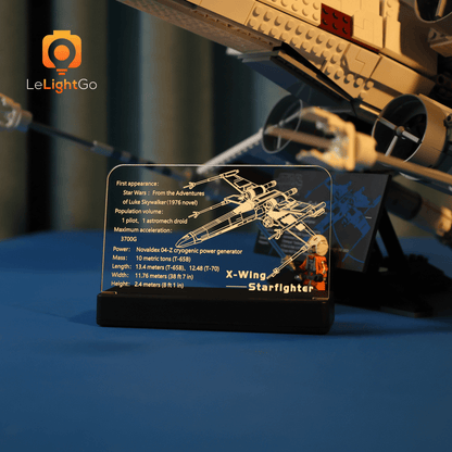 LED Nameplate for X-Wing Starfighter 75355