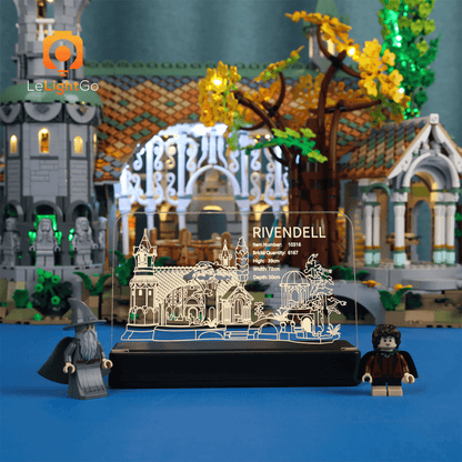 LED Nameplate for THE LORD OF THE RINGS: RIVENDELL 10316