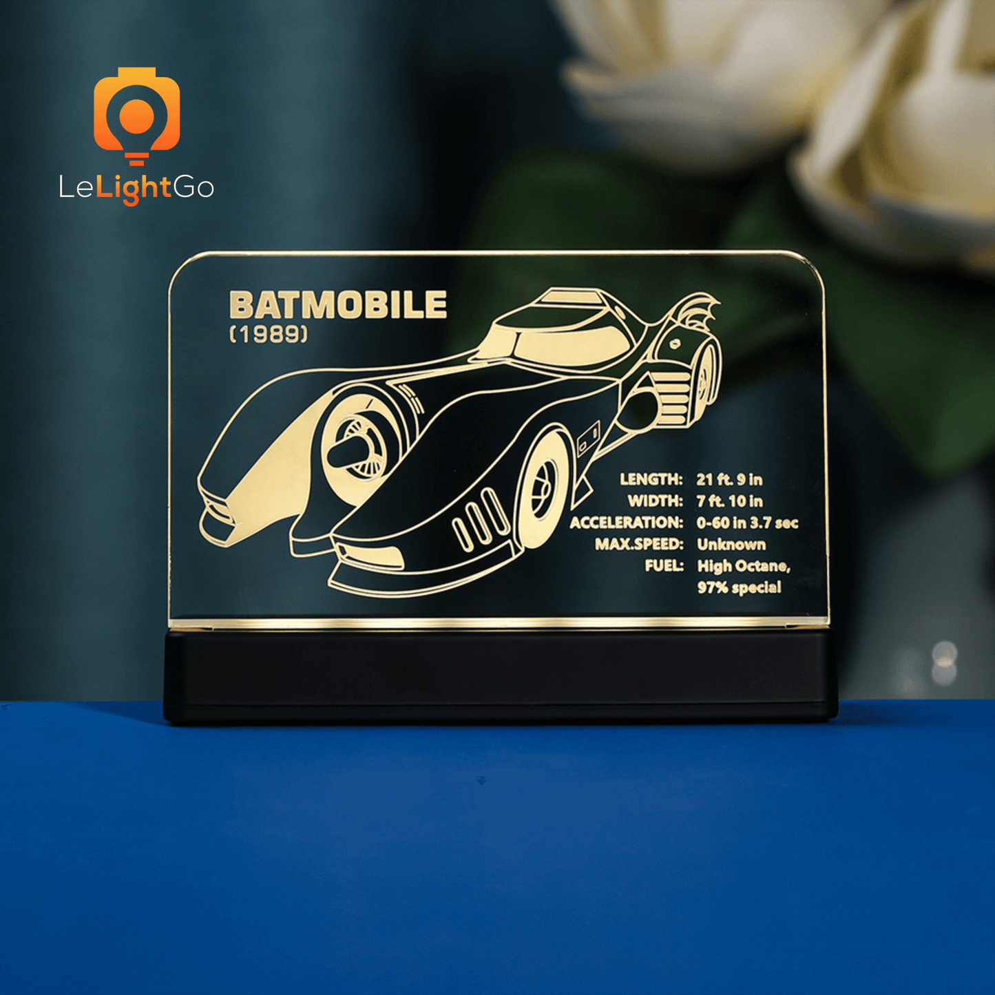 LED Nameplate for 1989 Batmobile 76139