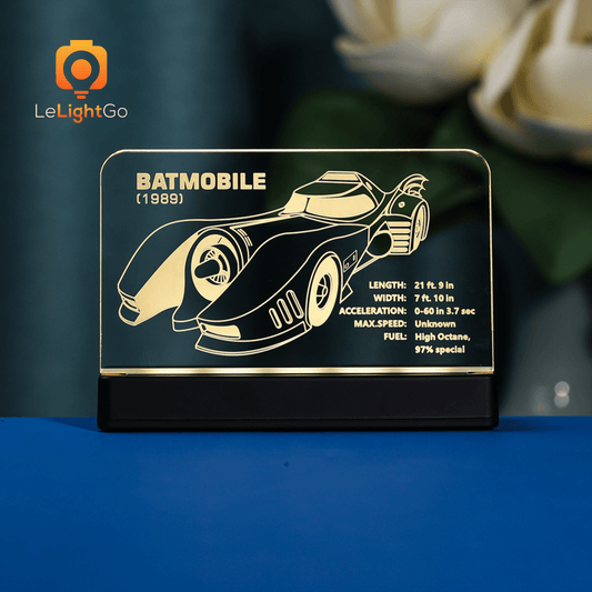 LED Nameplate for 1989 Batmobile 76139