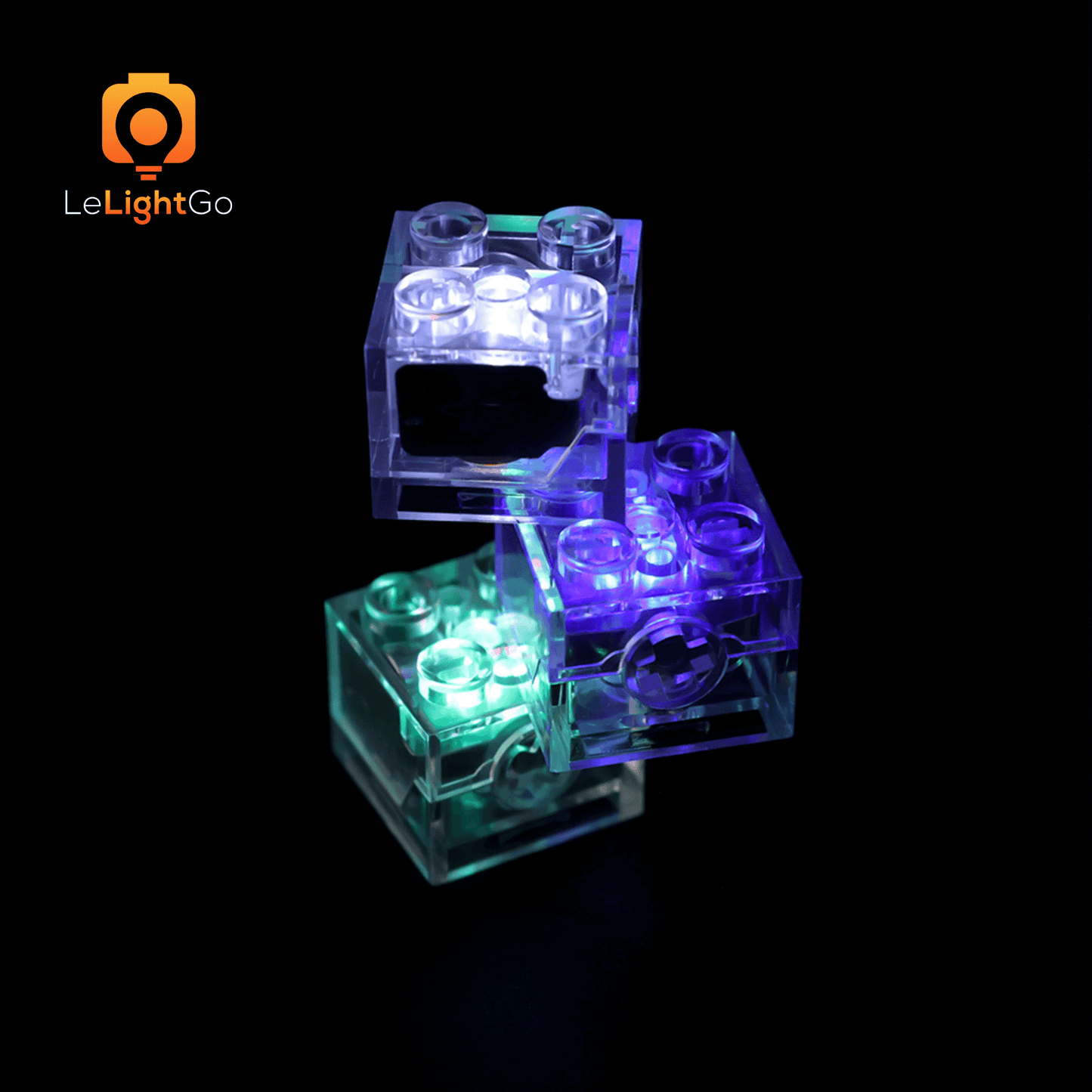 LeLightGo DIY 1 piece 2x2 LED Light Brick