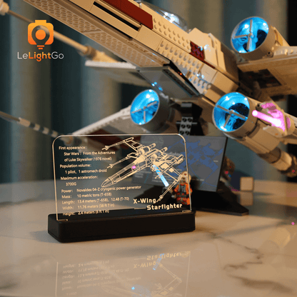 LED Nameplate for X-Wing Starfighter 75355