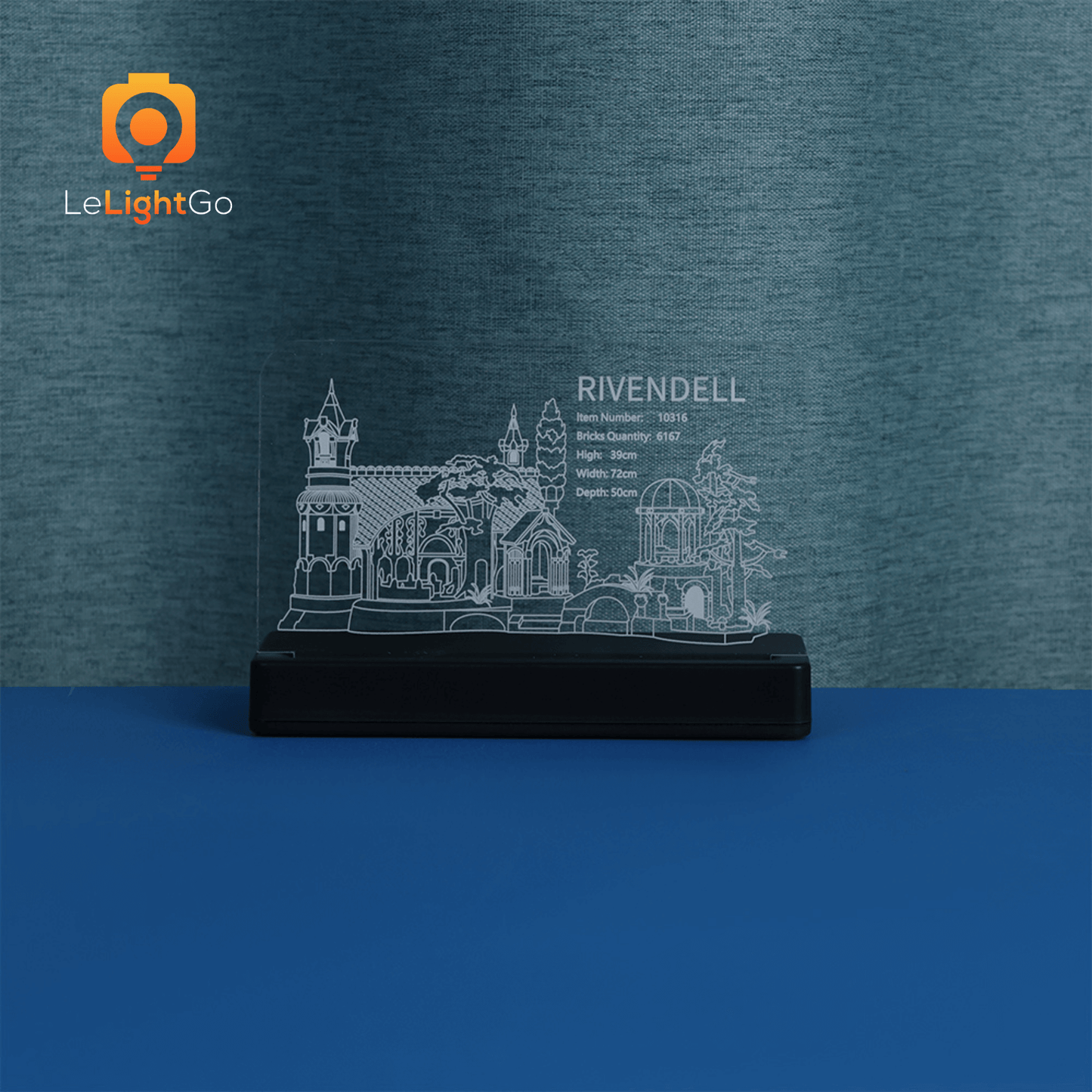 LED Nameplate for THE LORD OF THE RINGS: RIVENDELL 10316