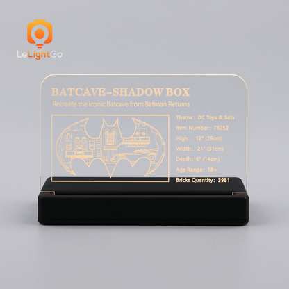 LED Nameplate for Batcave –  Shadow Box 76252