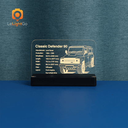 LED Nameplate for Land Rover Classic Defender 90 10317