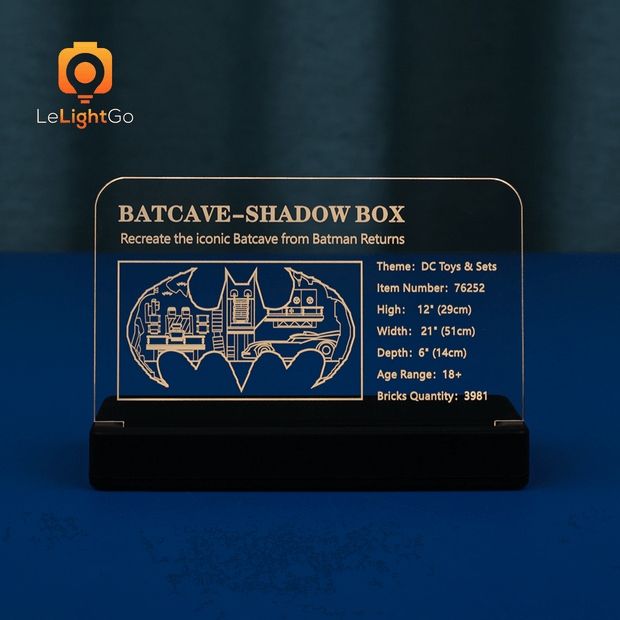 LED Nameplate for Batcave –  Shadow Box 76252