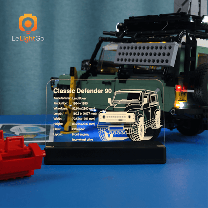 LED Nameplate for Land Rover Classic Defender 90 10317