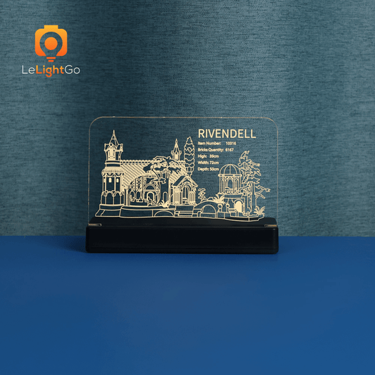 LED Nameplate for THE LORD OF THE RINGS: RIVENDELL 10316