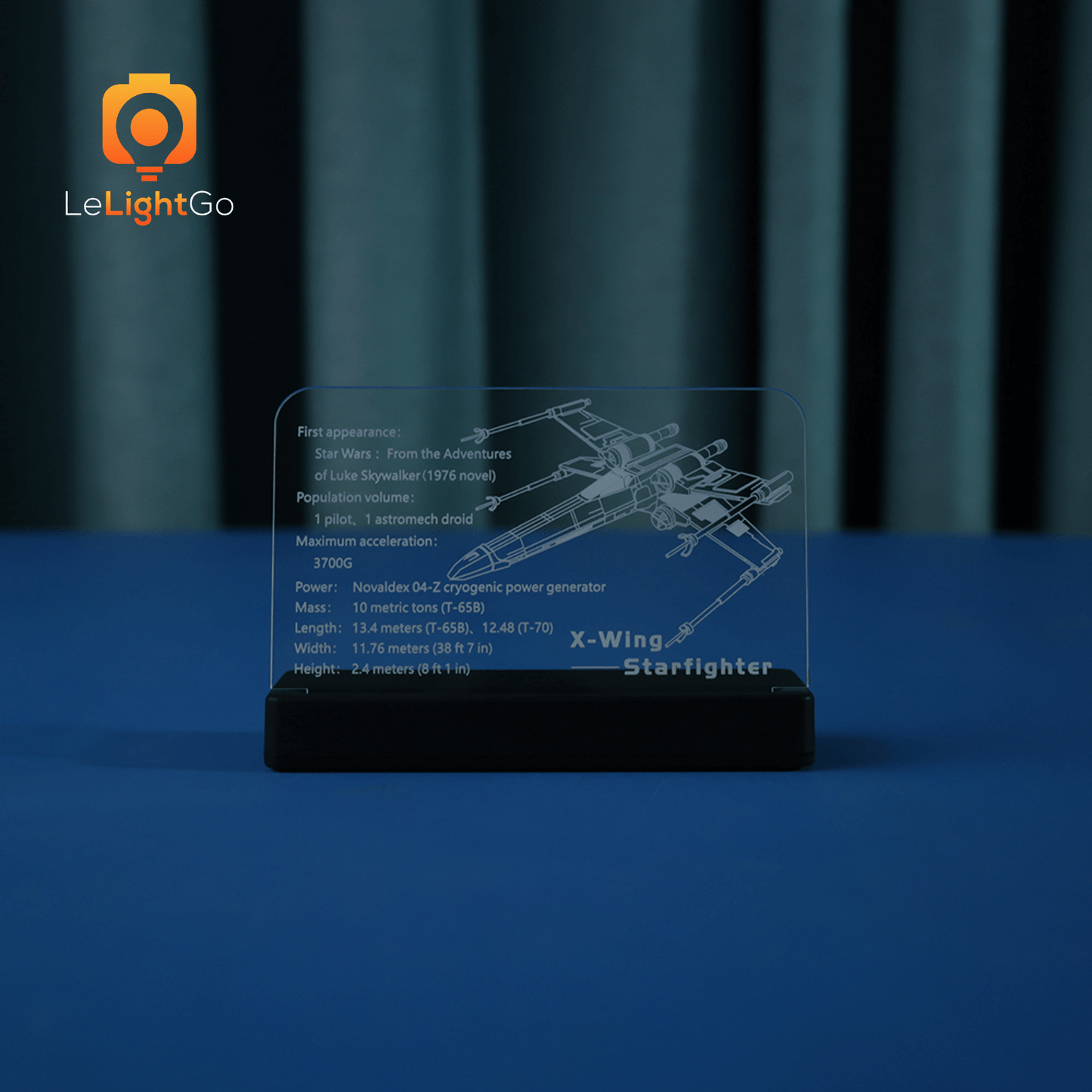 LED Nameplate for X-Wing Starfighter 75355