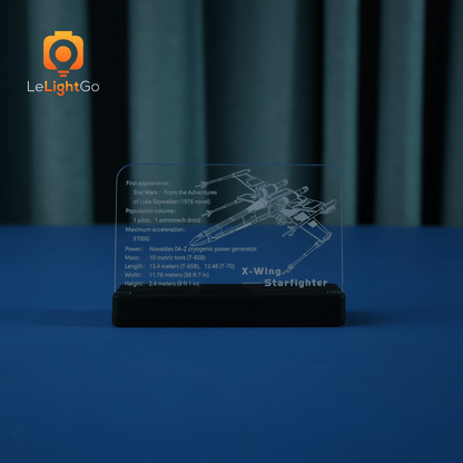 LED Nameplate for X-Wing Starfighter 75355