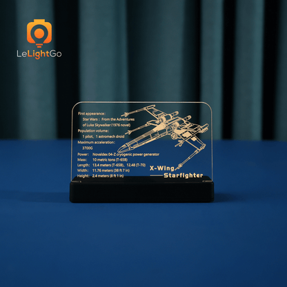 LED Nameplate for X-Wing Starfighter 75355