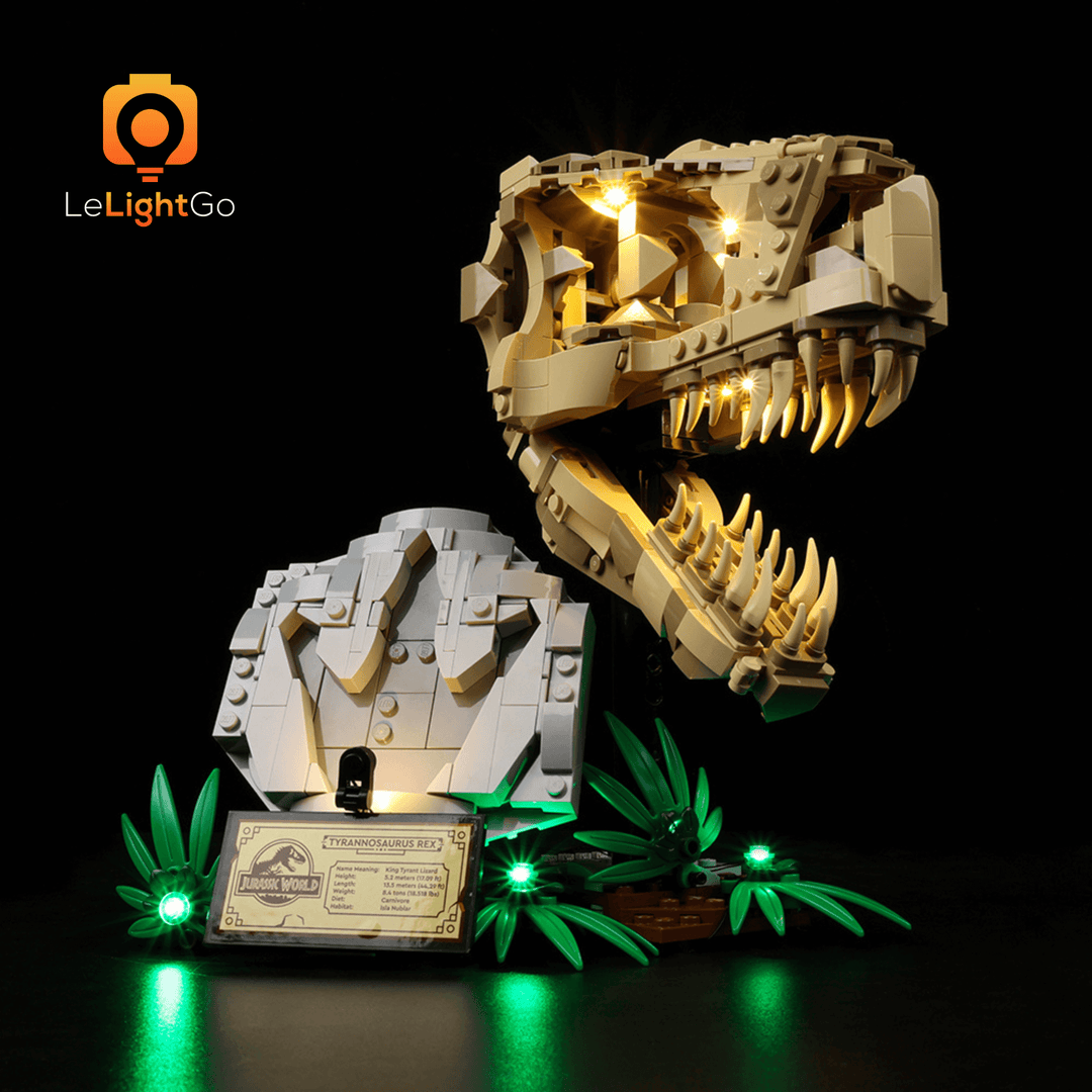 Light Kit For Dinosaur Fossils: T. rex Skull 76964 – LeLightGo