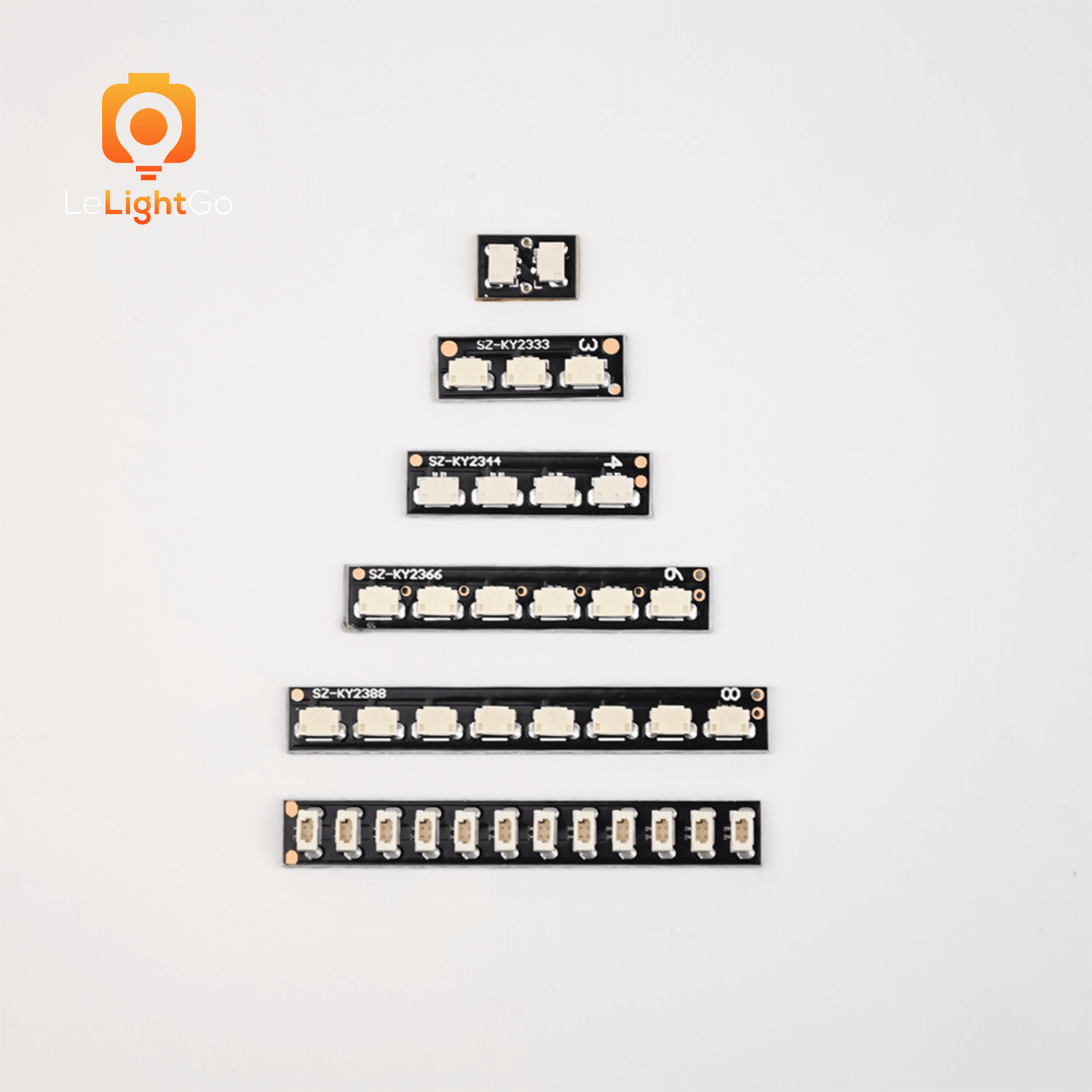 LeLightGo DIY 0.8 mm 2 pin Socket Boards