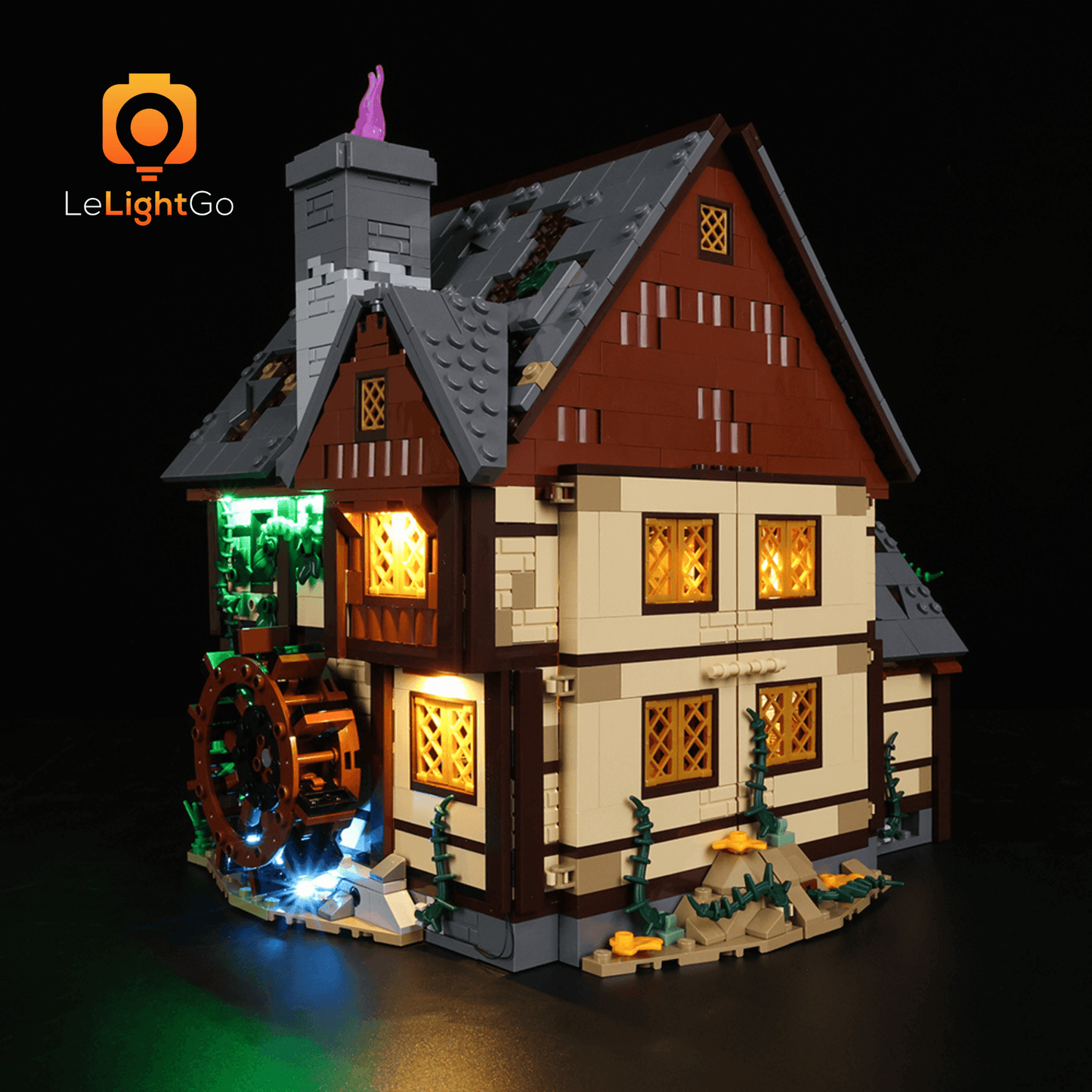 Light Kit For Disney Hocus Pocus: The Sanderson Sisters' Cottage 21341