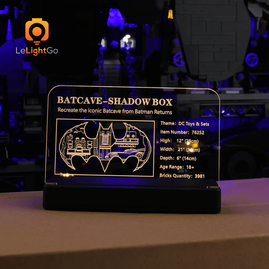LED Nameplate for Batcave –  Shadow Box 76252