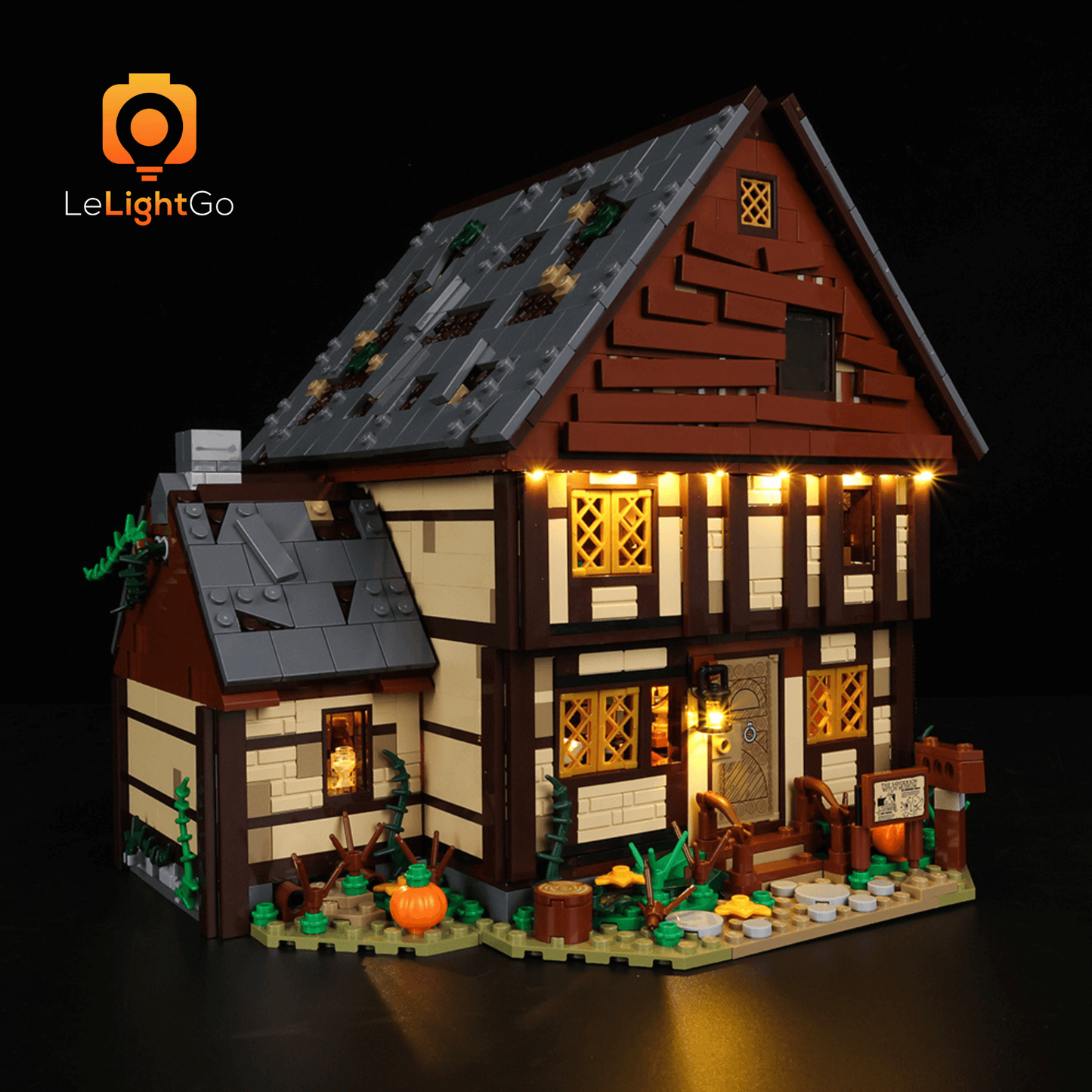 Light Kit For Disney Hocus Pocus: The Sanderson Sisters' Cottage 21341