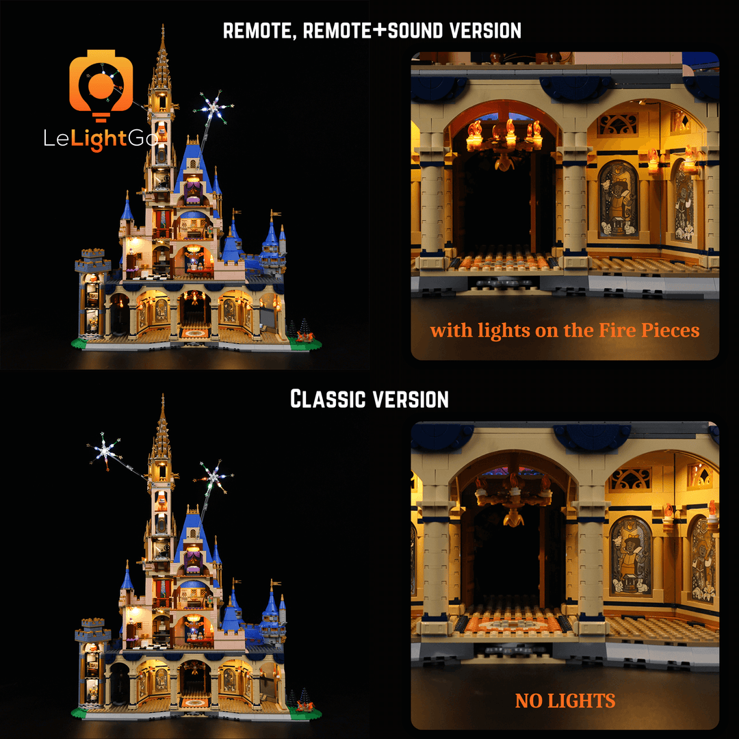 Disney castle lego light kit sale