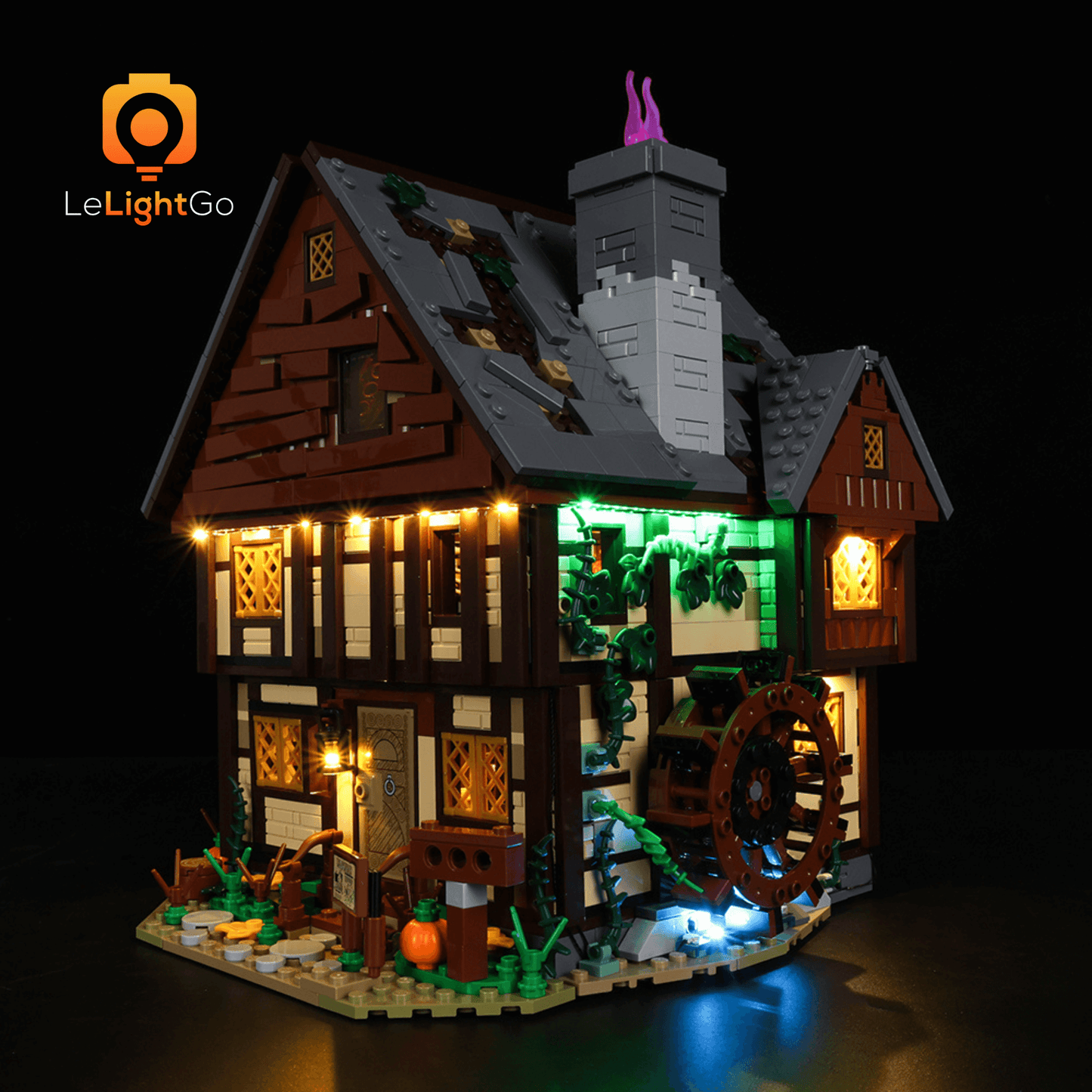 Light Kit For Disney Hocus Pocus: The Sanderson Sisters' Cottage 21341