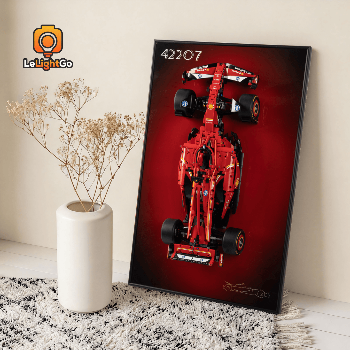 Display Wall-Mount for Ferrari SF-24 F1 Car 42207