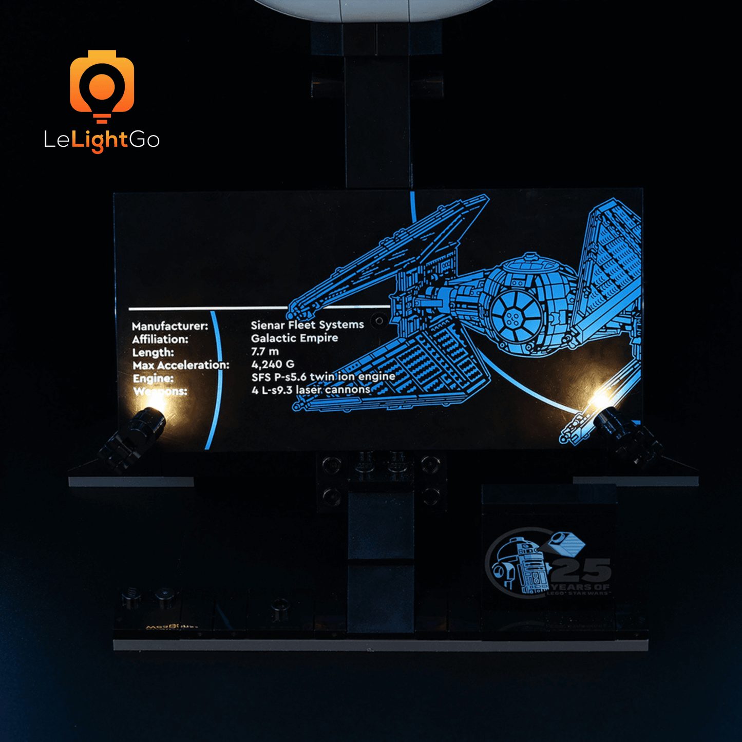 Light Kit For TIE Interceptor 75382