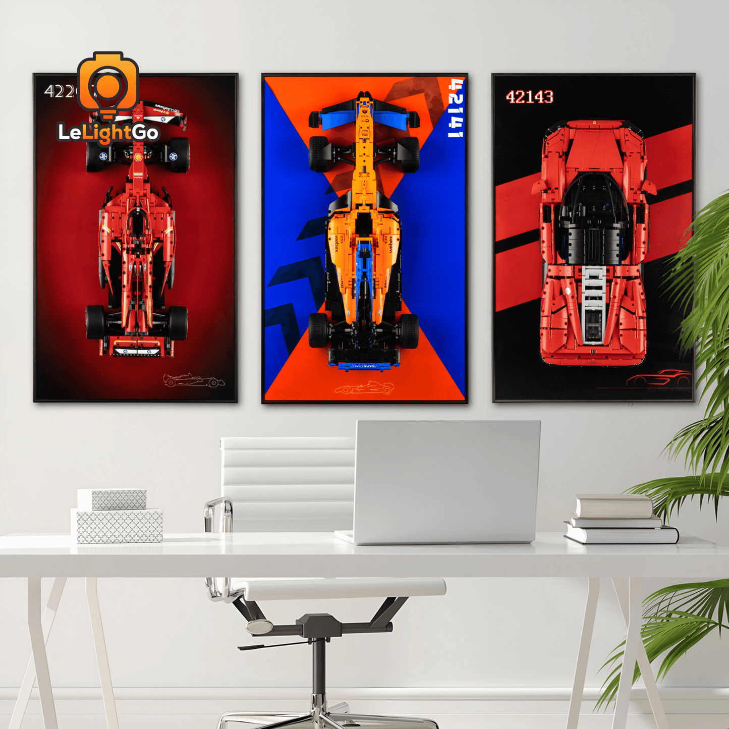 Display Wall-Mount for McLaren Formula 1 Race Car 42141