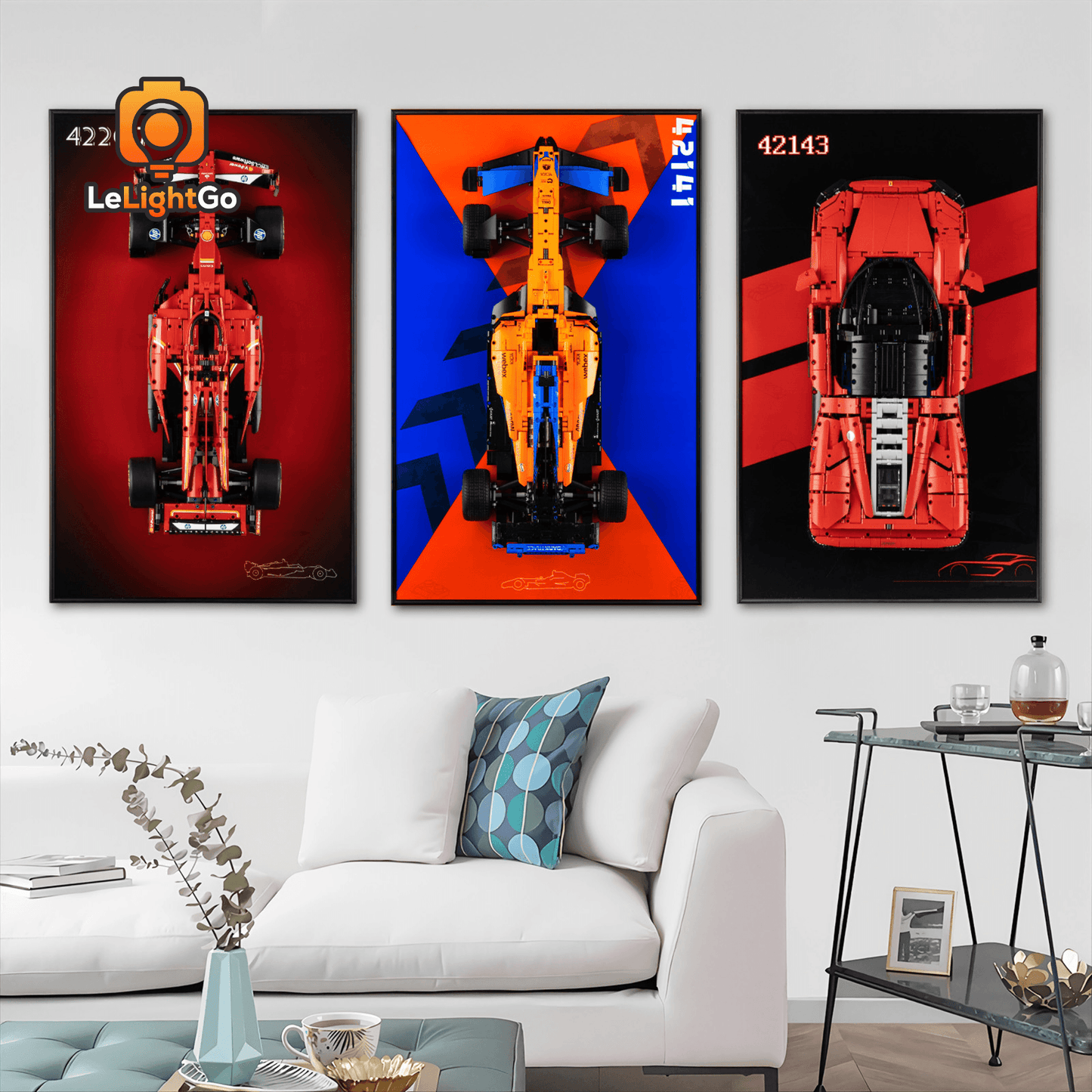 Display Wall-Mount for McLaren Formula 1 Race Car 42141