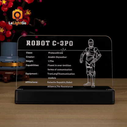 LED Nameplate for C-3PO 75398