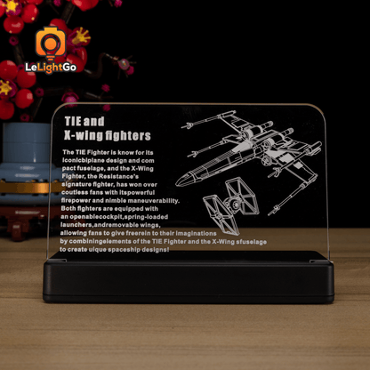 LED Nameplate for TIE Fighter & X-Wing Mash-up 75393