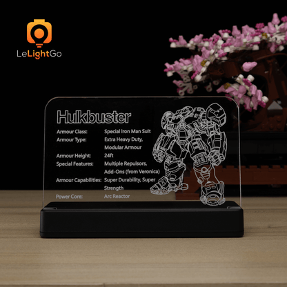 LED Nameplate for Hulkbuster 76210