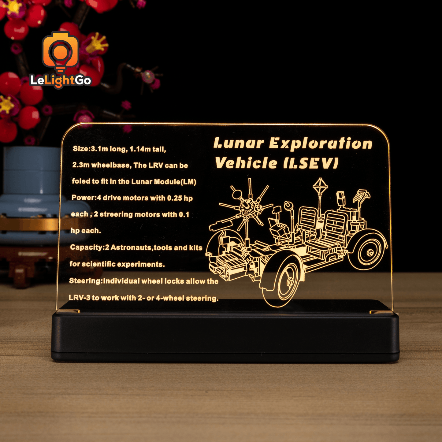 LED Nameplate for NASA Apollo Lunar Roving Vehicle - LRV 42182