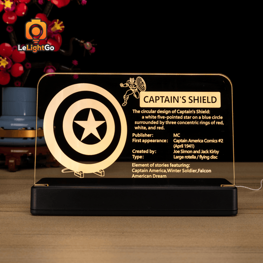 LED Nameplate for Captain America's Shield 76262