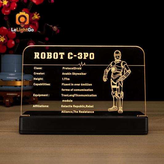 LED Nameplate for C-3PO 75398